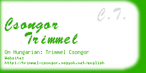 csongor trimmel business card